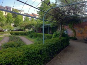 A garden walkway in Berlin.