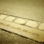 A photograph of the remains of the Berlin wall.