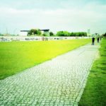 A photograph of the Eastside Gallery in Berlin.