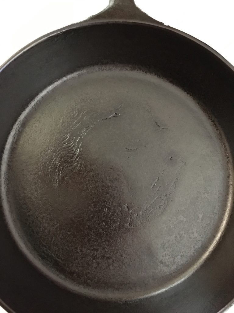 My pan, after seven firings.